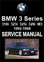 BMW E36 318i, 323i, 325i, 328i, M3 1992-1998 Workshop Manual